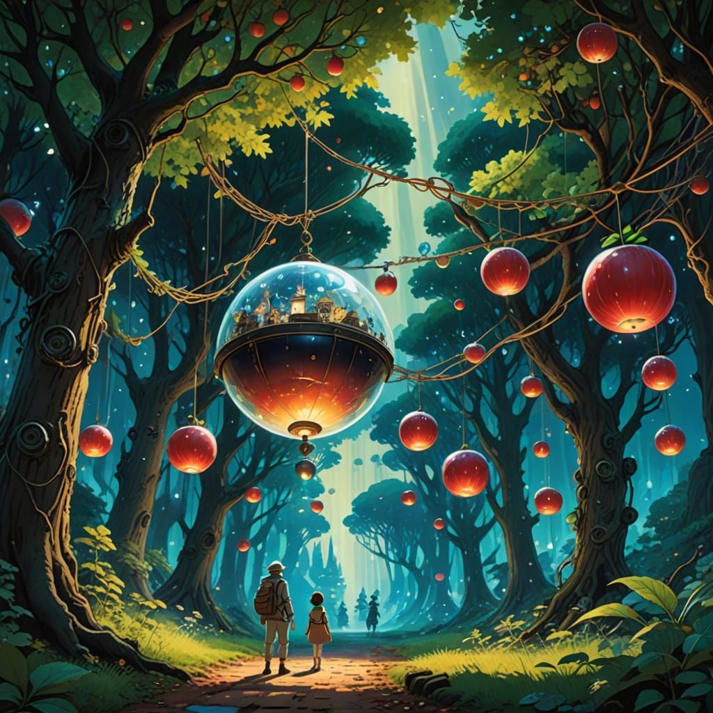 Surreal Digital Painting of Floating Planets in a Dreamlike ...