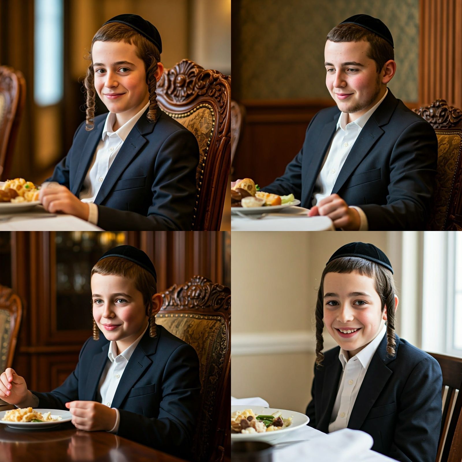 Yeshiva Boys with Captivating Smiles in Natural Lighting