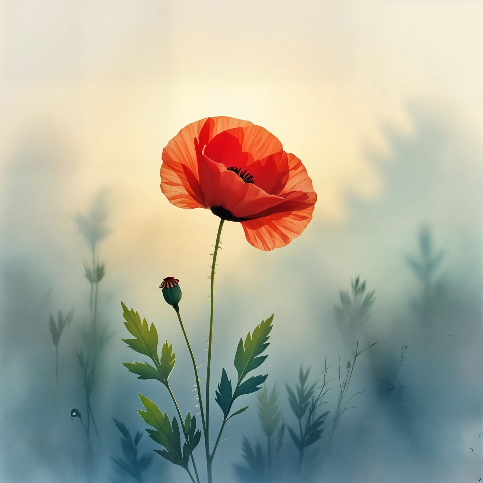 Calm Dusk and Bright Day as Dawn Arrives Late