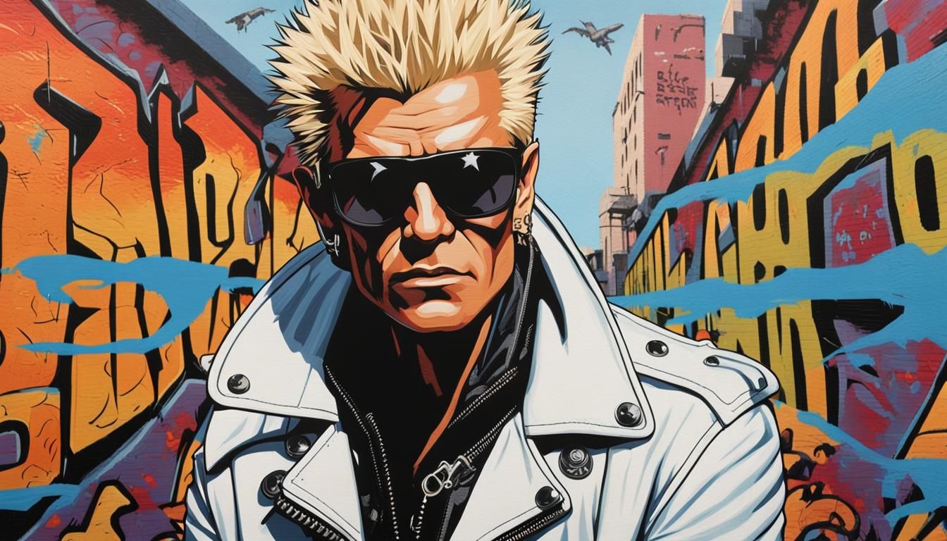 Billy Idol in South LA: Comic Book Art