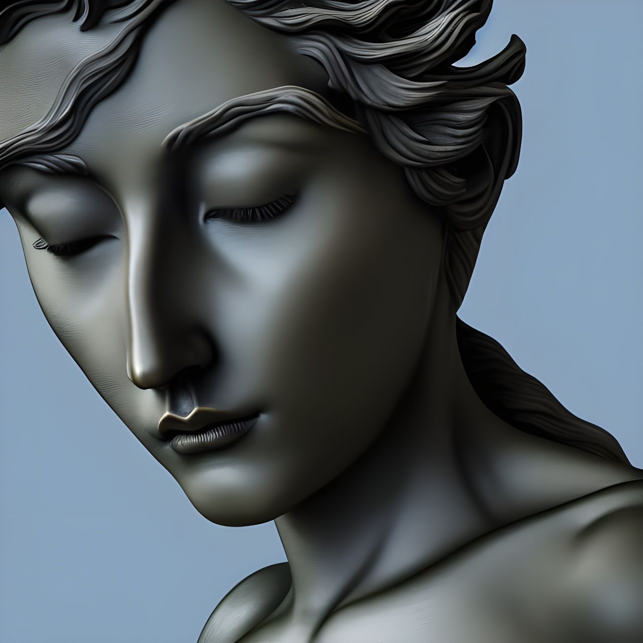Hypnos: Goddess of Sleep in Dreamlike Statue
