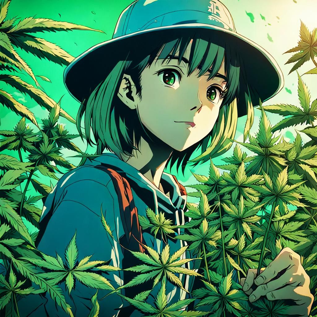 Anime Girl in Studio Trigger Style, Manga Scan