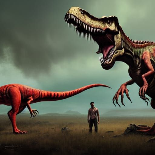 Jurassic Circus Nightmare: Hyperrealism, Blood Splatter