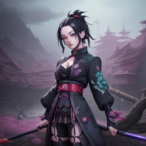 Kimetsu no Yaiba Character Art in Detailed Matte Style