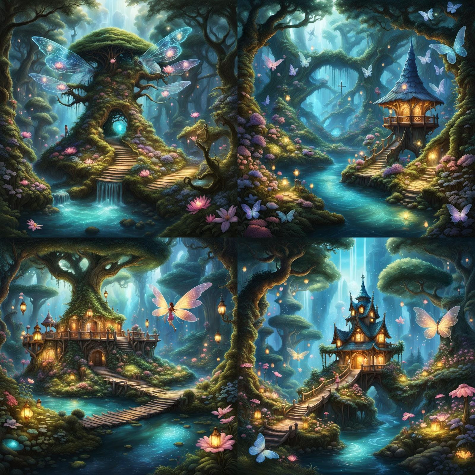 Enchanting Fairy Island: A 3D Digital Art Paradise