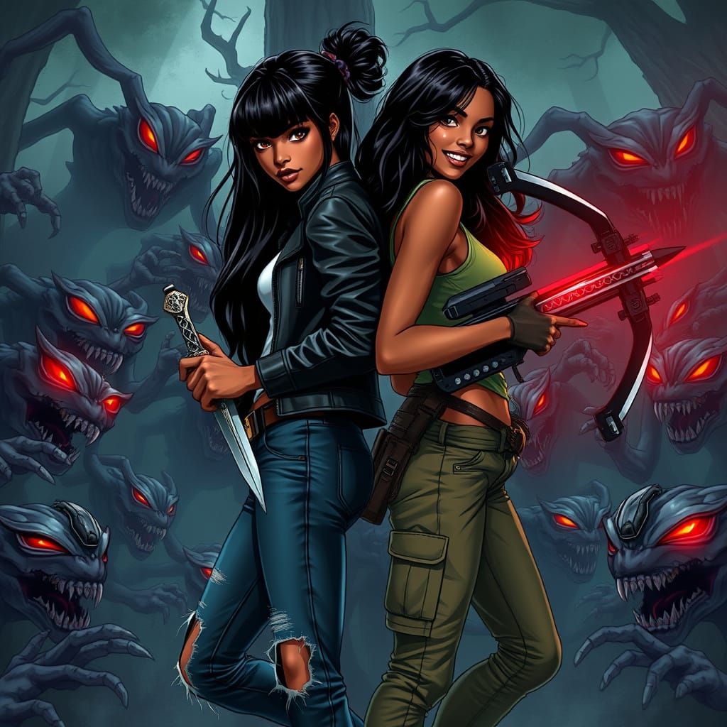 African American Sisters Stand Strong Against Mythical Horro...