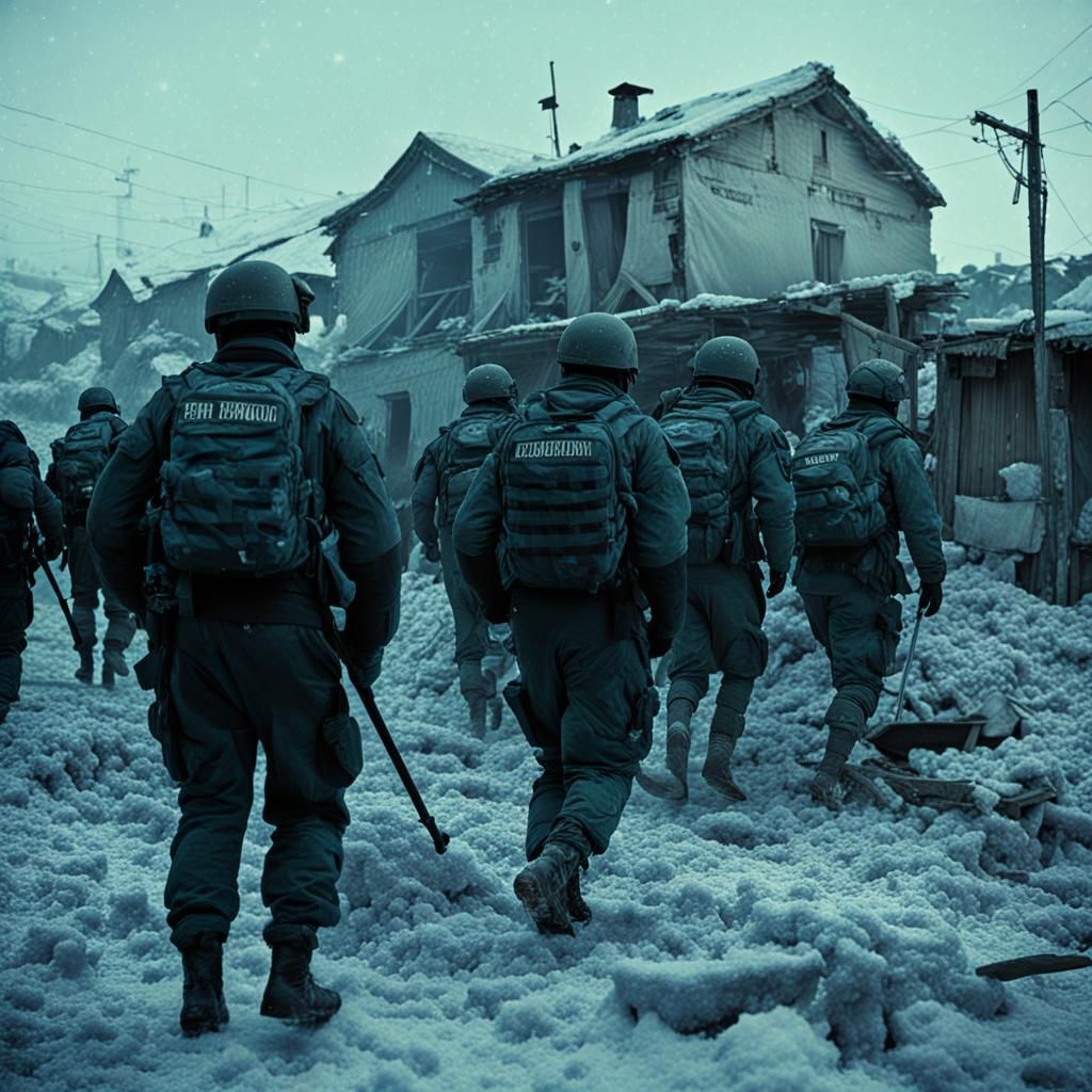 Realistic Zombie Feast in Gustave Dore Style