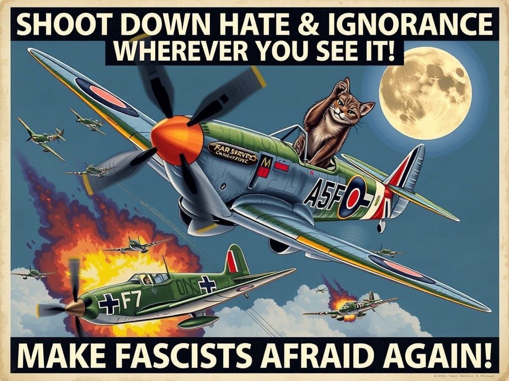 SHOOT DOWN HATE & IGNORANCE WHEREVER YOU SEE IT!