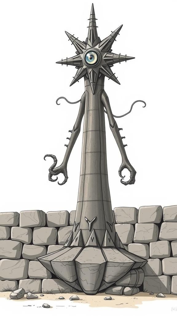 Seven Foot Barrel Entity with Star Head