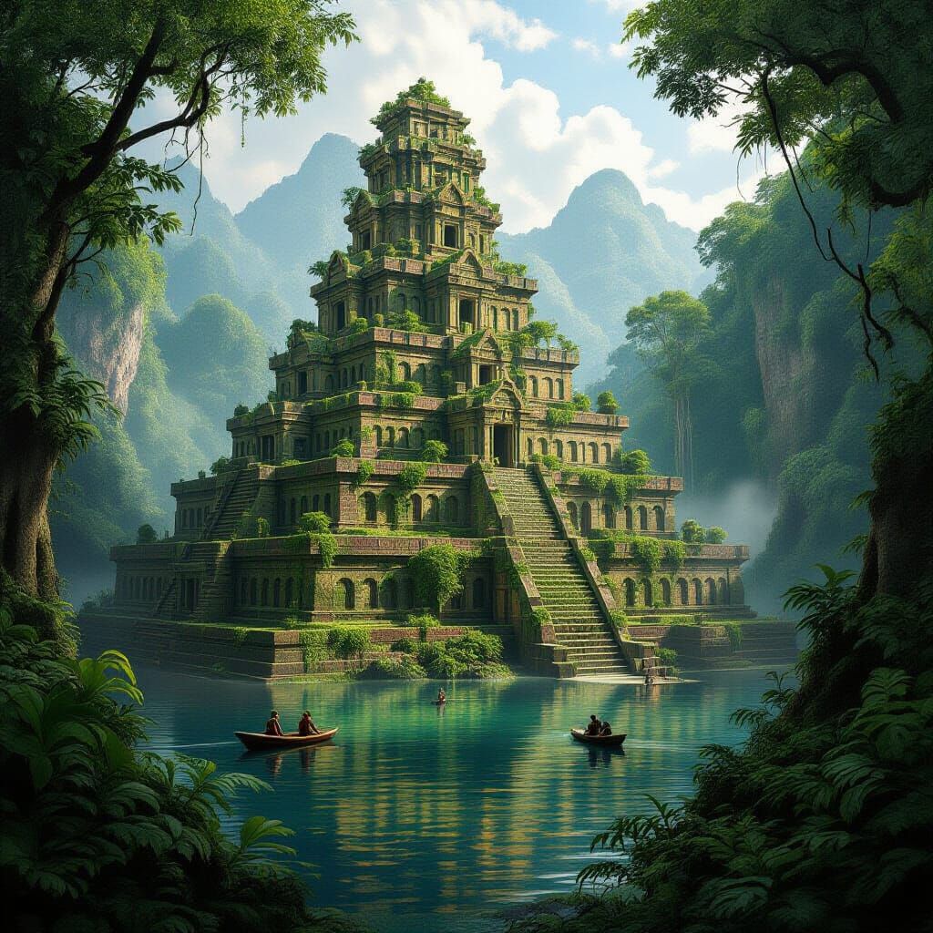 Hyperdetailed Lost City Found in the Amazon Jungle