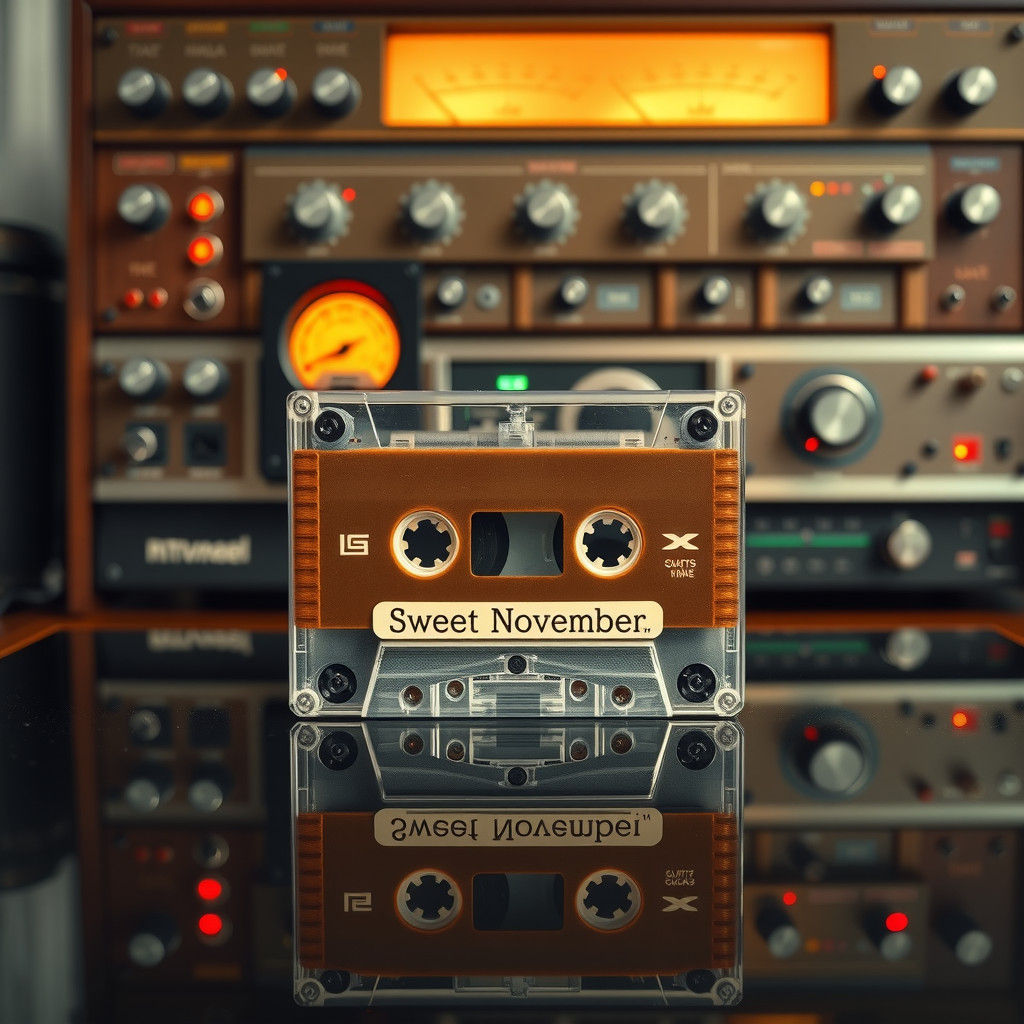 Sweet November Cassette Tape in Retro 80s Style