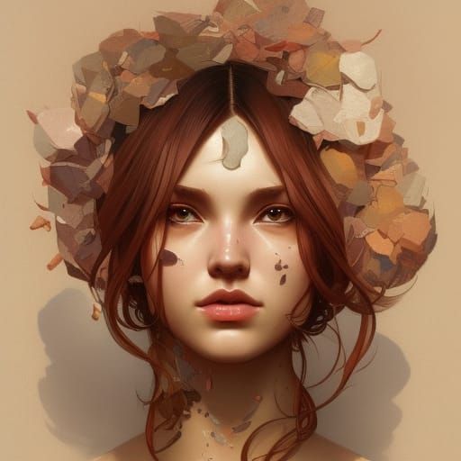 Fashionable Hourglass Lesbians Portrait in Hyperdetailed Sty...