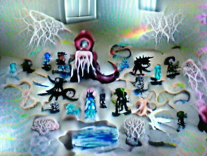 Surreal Menagerie of Eldritch Creatures and Objects