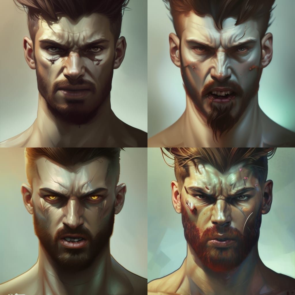 Ares: God of War, Hyperdetailed Portrait