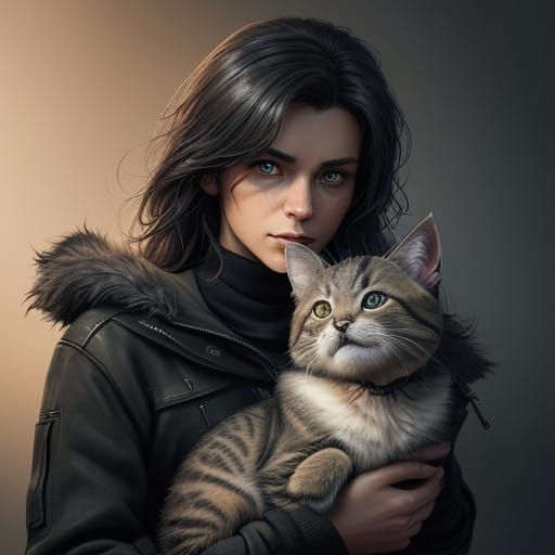 Gentle German Shepherd and Kitten Share Intimate Moment