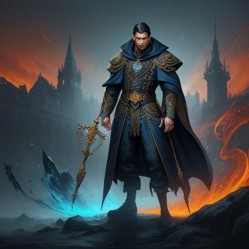 Justice Lawyer in Ornate Coat Concept Art