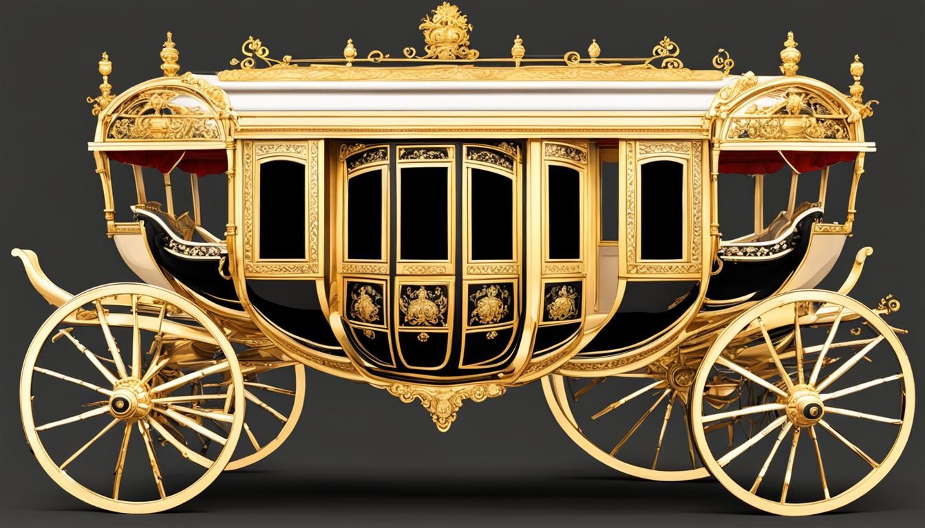 Ornate Imperial Carriage in Realistic Style