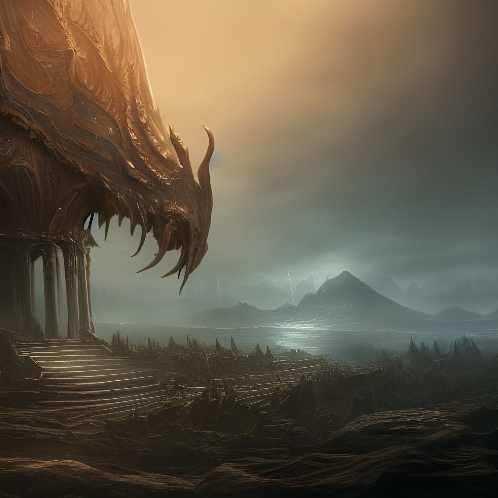 Elden Ring: Detailed Matte Painting in Unreal Engine 5