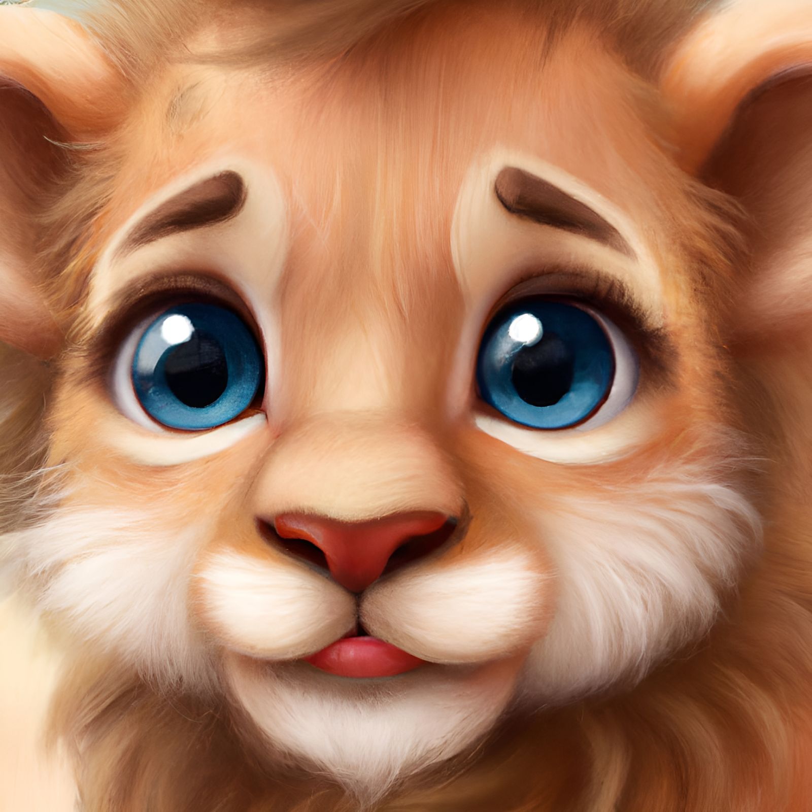 Baby lion girl