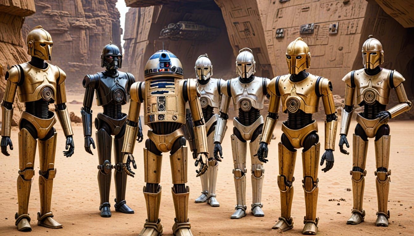Galactic Robot Warriors in Star Wars Universe