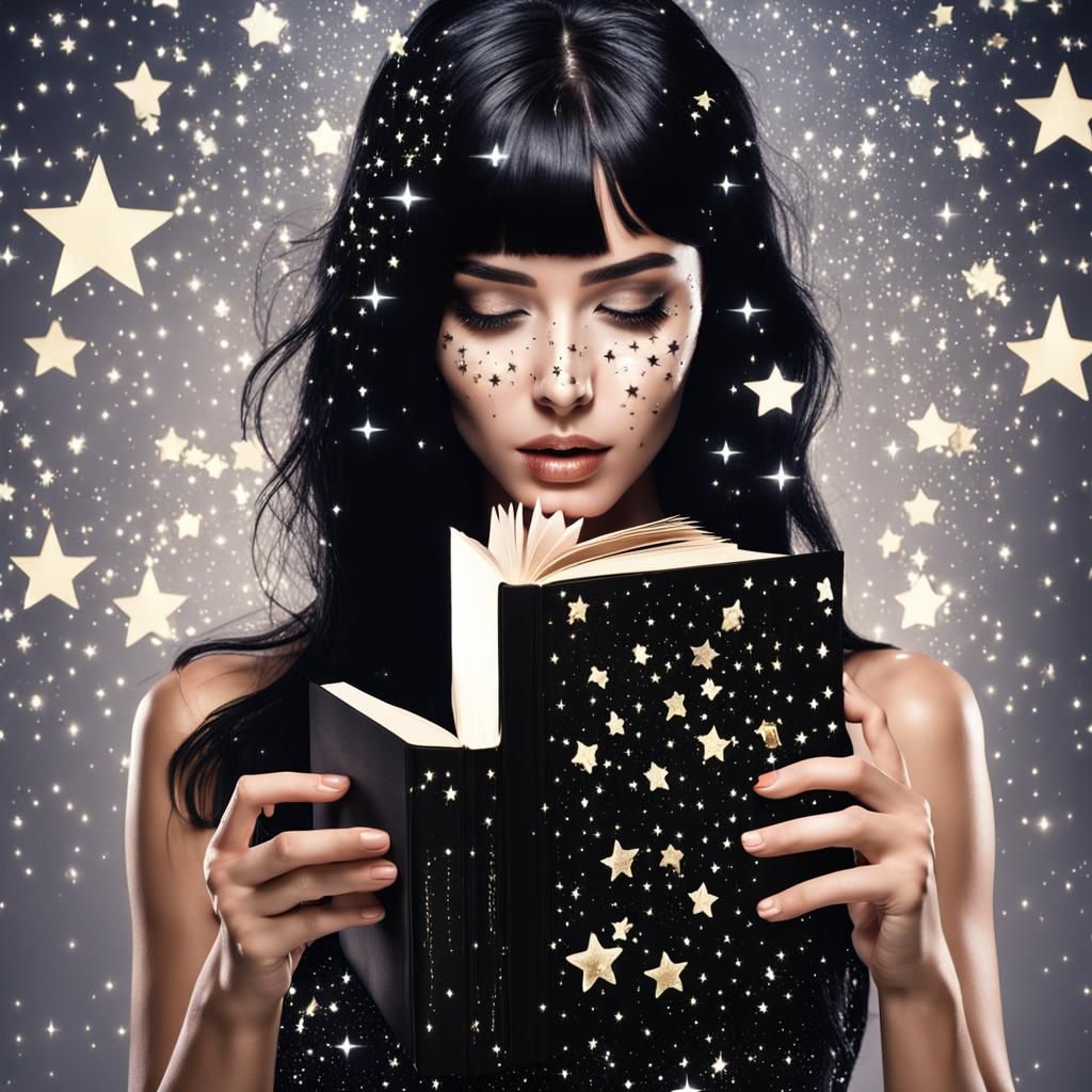 Celestial Model with Dripping Stars Book