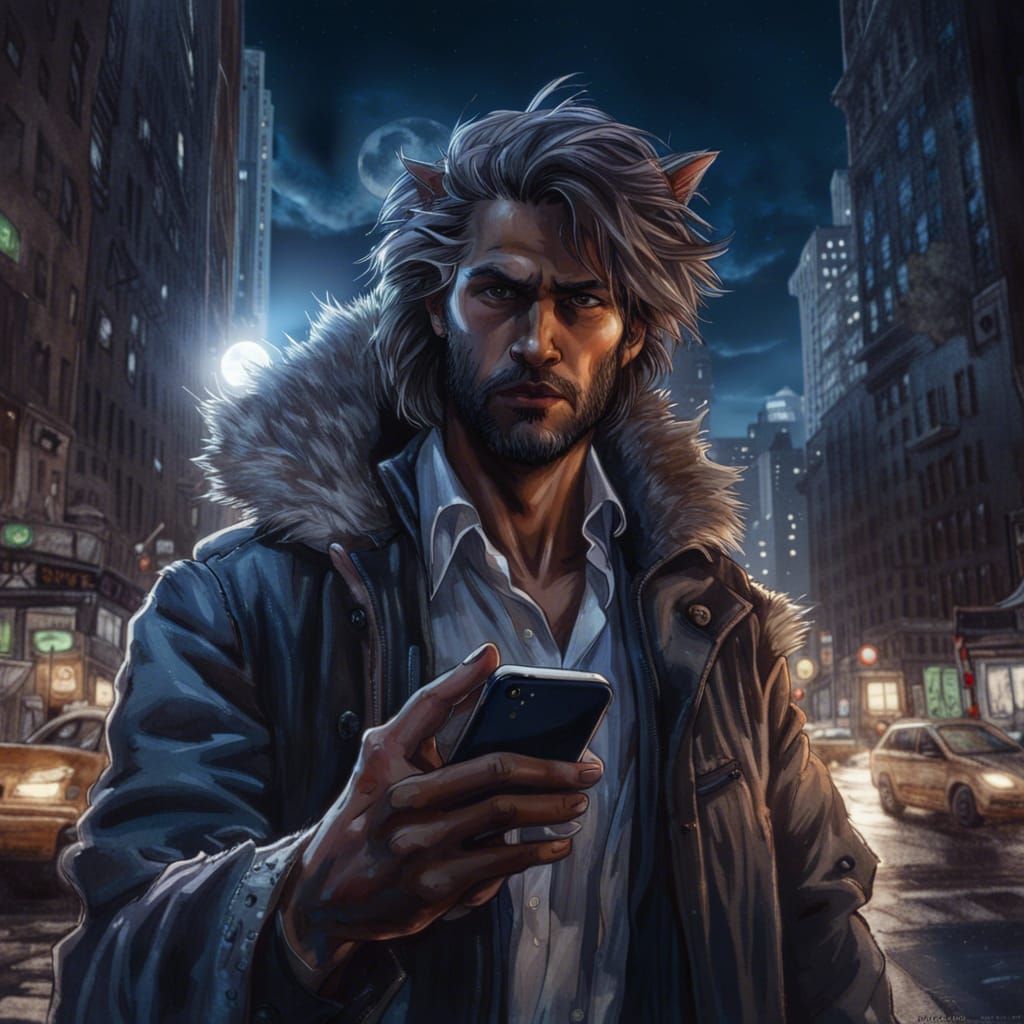 Selfie with a Werewolf in New York City