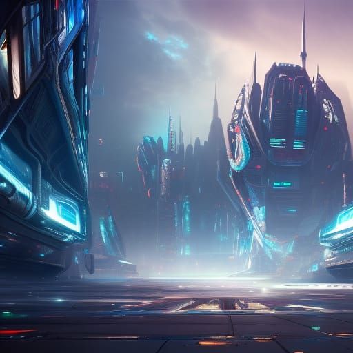 Futuristic City Concept Art in 8K Resolution