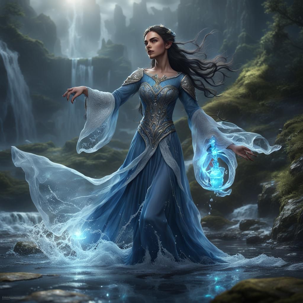 Water Elf Maiden in Fantasy Concept Art