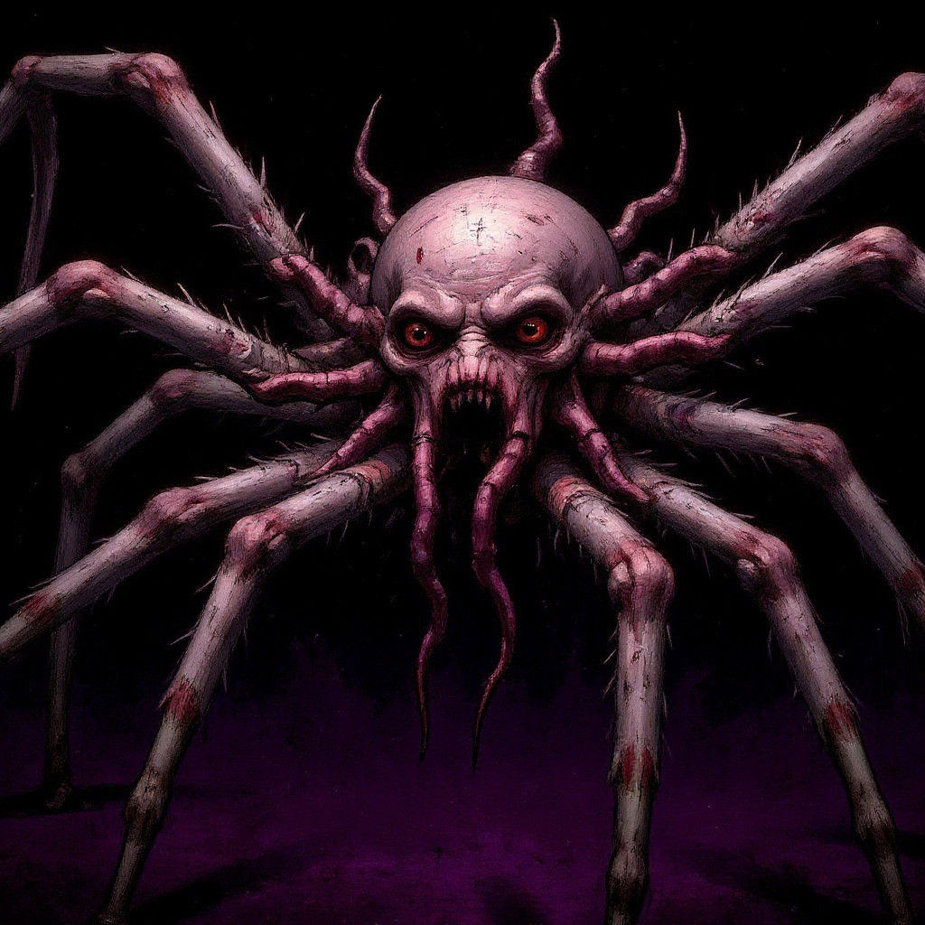 Haunting Dark Fantasy Spider Creature in 8k