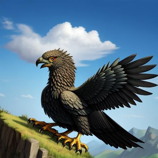 Majestic Griffin: Mythical Lion-Eagle Hybrid