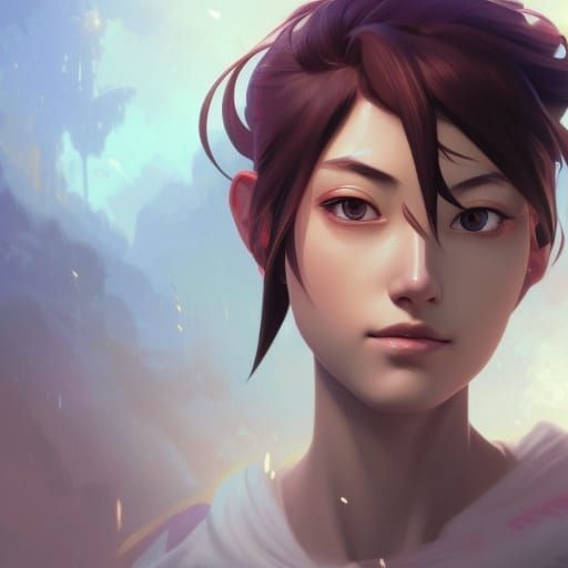 Detailed Portrait of Shuu Inuzuka in Artgerm Style