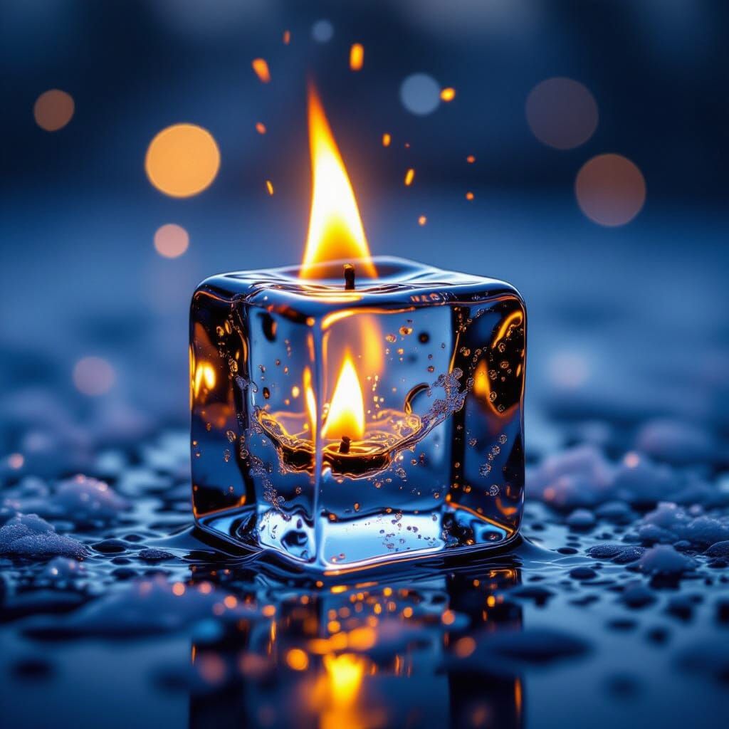 Fire Within Ice: Professional Photography