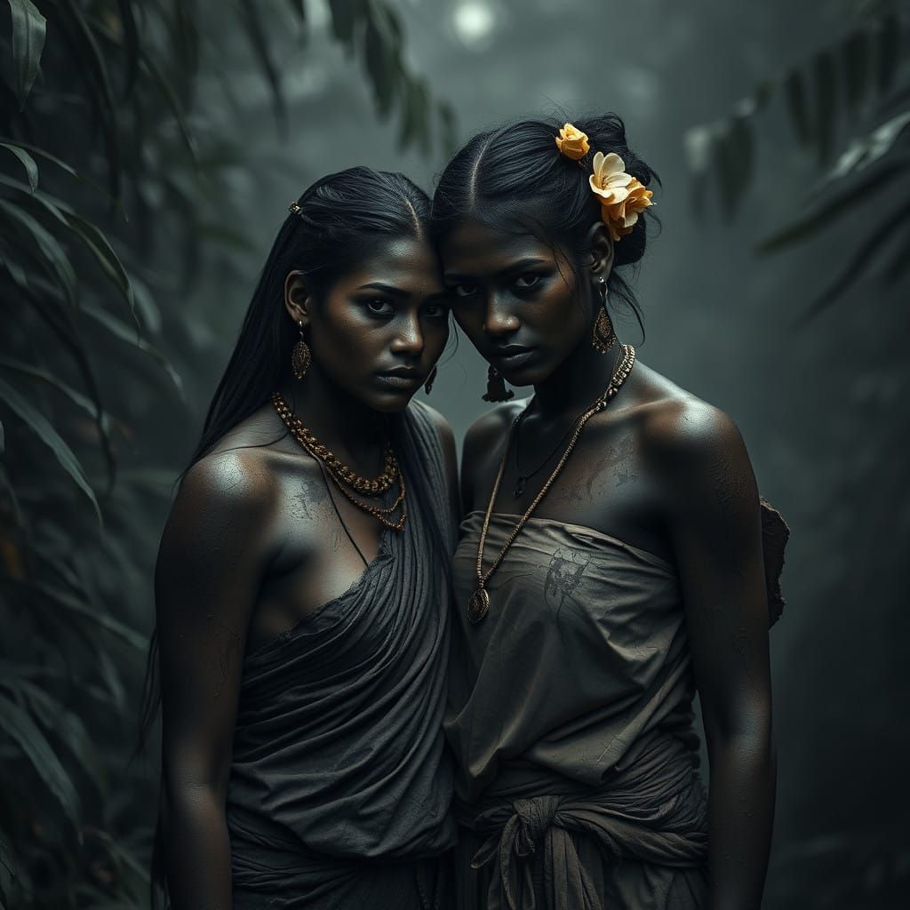 Embracing primal beauty in the jungle's embrace