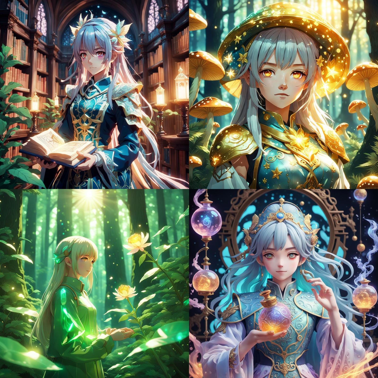 Sucrose from Genshin Impact in 3D Anime Art