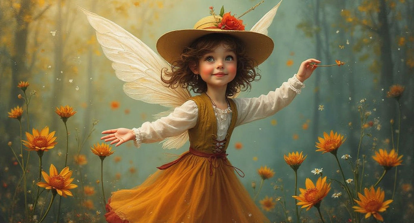 Fairy in Vivid Impasto Style