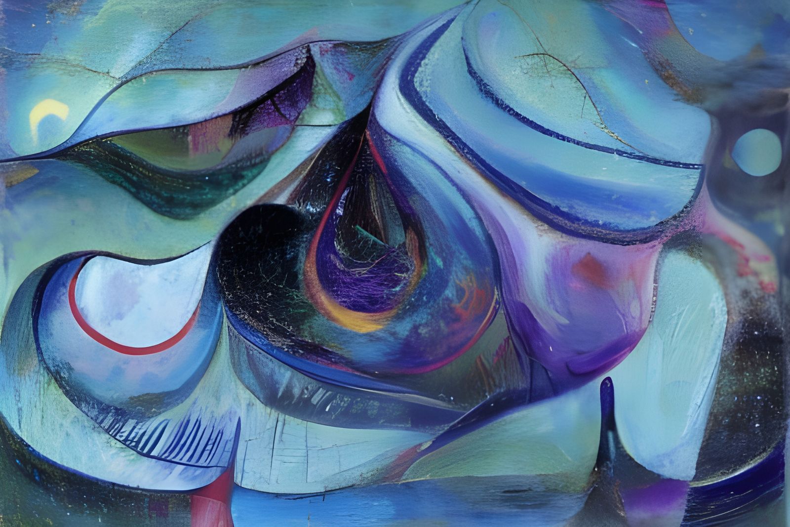 Chaotic Abstract Design in Abstractionism Style