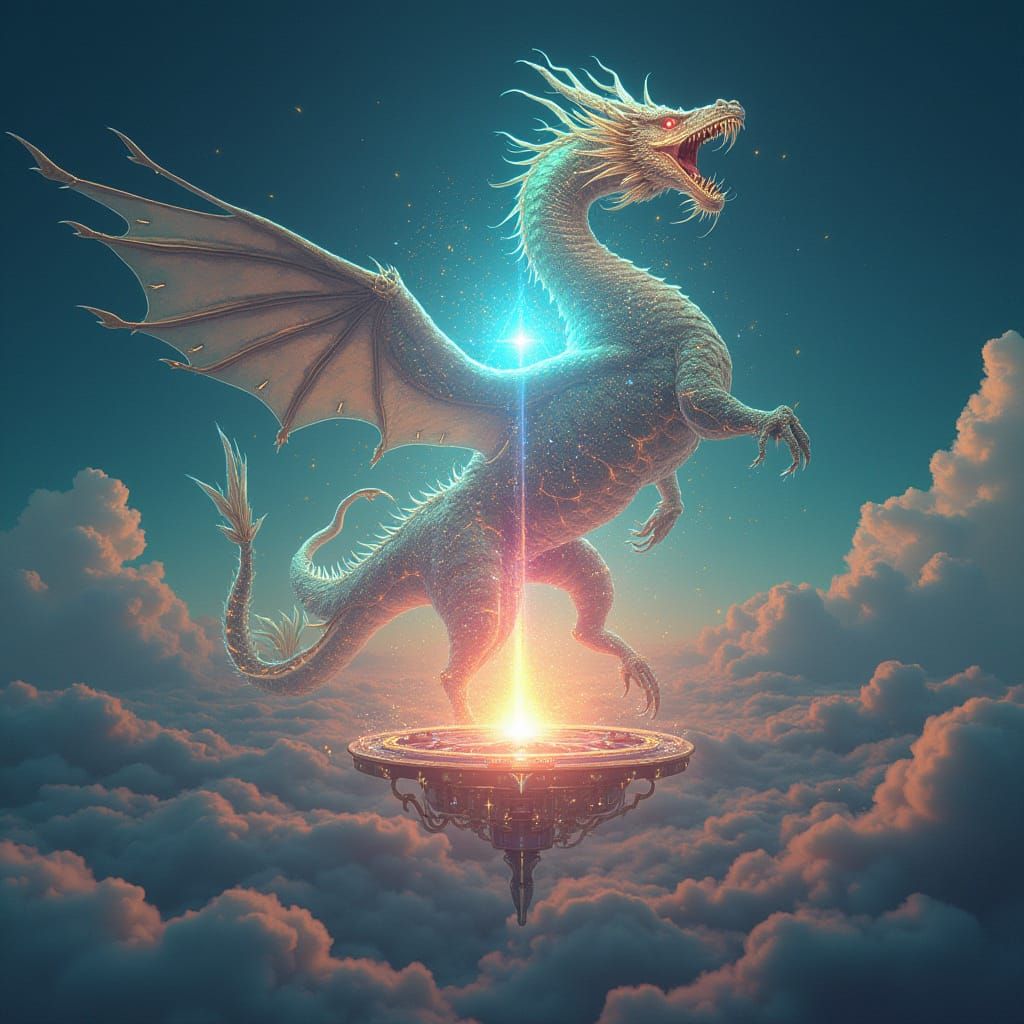 Radiant Dragon in Prismatic Tech Nexus
