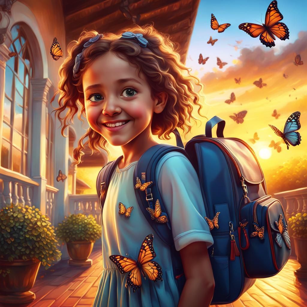 Waiting for first school day - butterflies in tummy