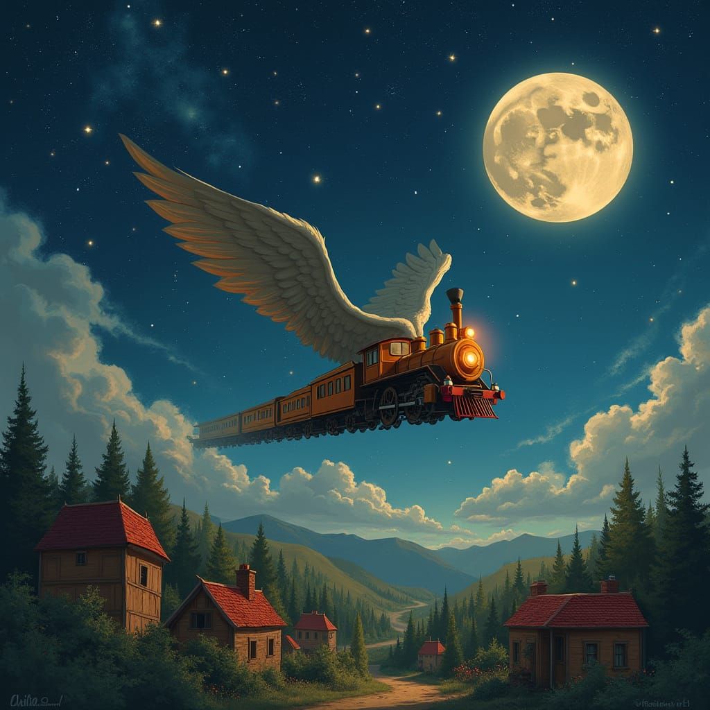 Magical Skybound Train Takes Flight