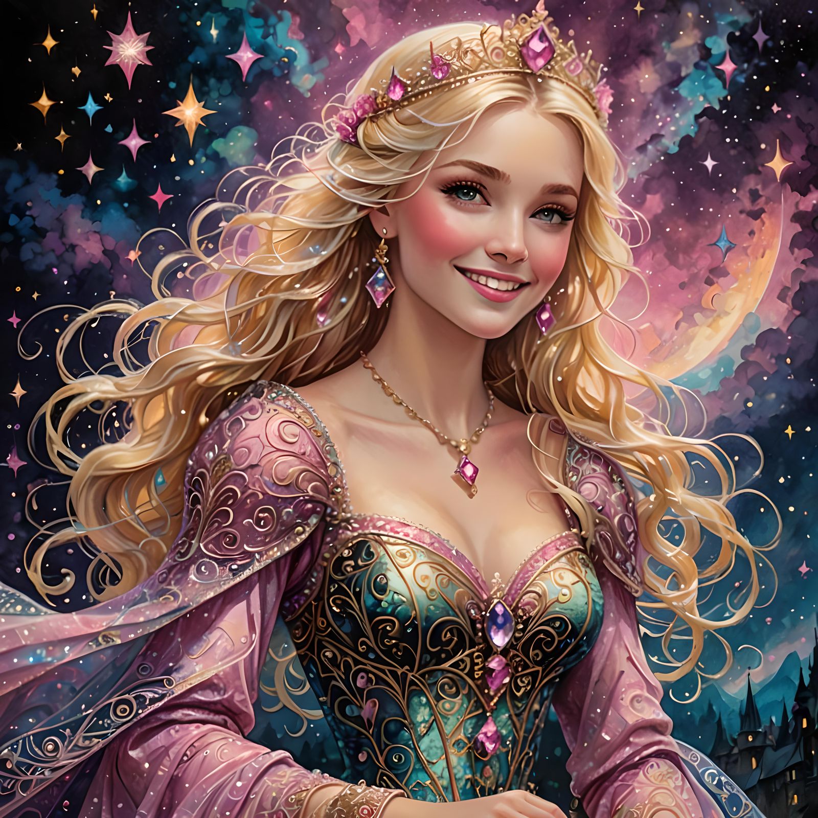 Ethereal Enchanted Princess in Fine Jewelry