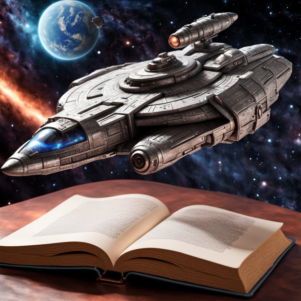 Gritty Spacecraft Emerges from Ancient Tome