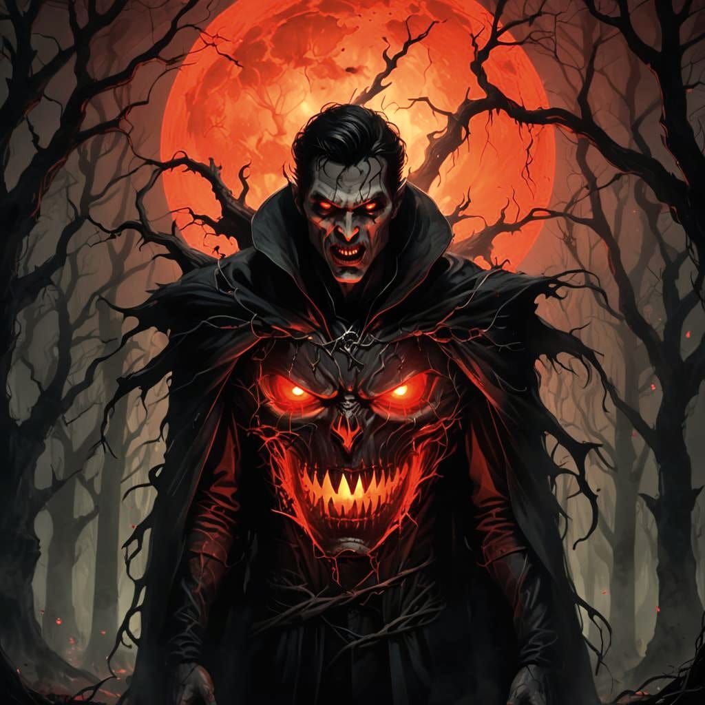 Vampire in Haunted Forest: Halloween Creature