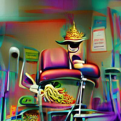Noodle King's Dental Appointment: Film Noir Psychedelic