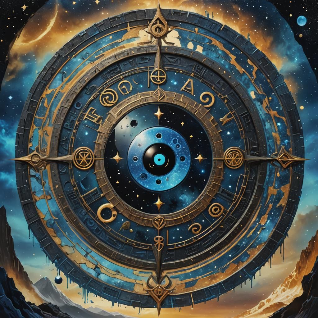 Surreal Yin-Yang Stargate Reveals Cosmic Scene