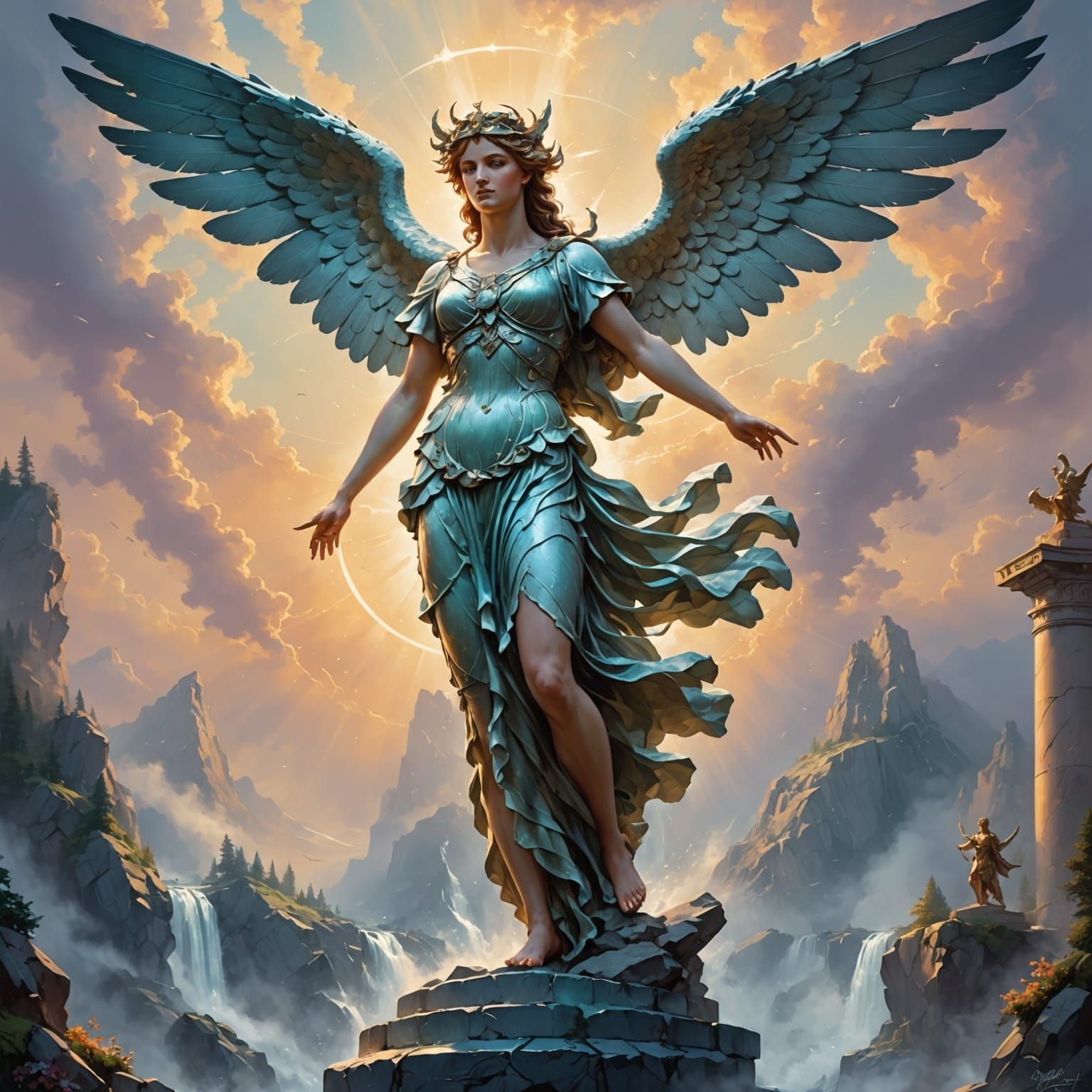 Winged Victory: Ethereal Fantasy in Hyperdetail