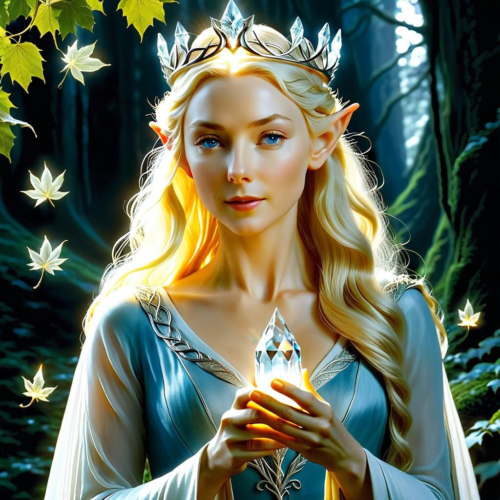 Galadriel, Elf Queen, Holds Eärendil's Light
