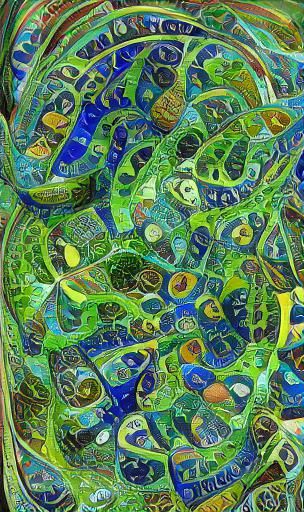 Colorful Abstract Mosaic Tile Pattern Art