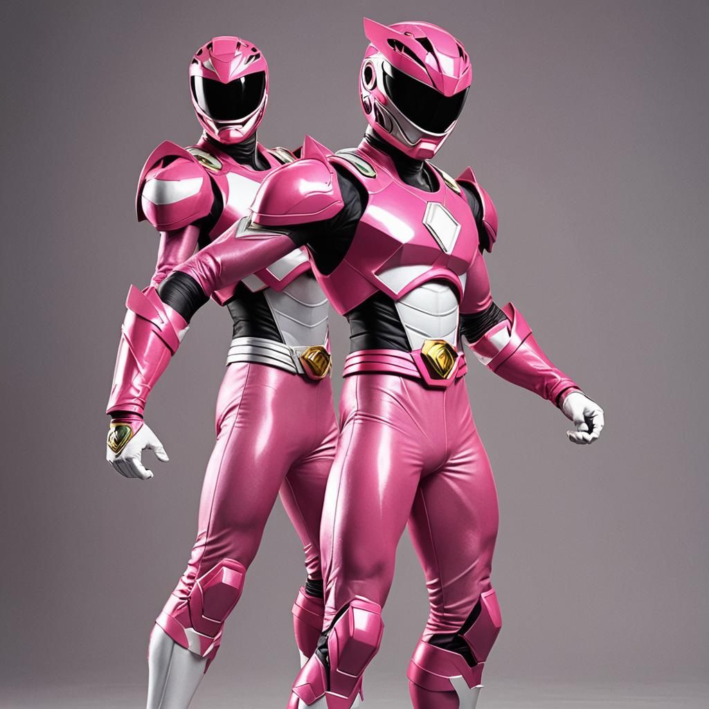 Male Pink Power Ranger Illustration