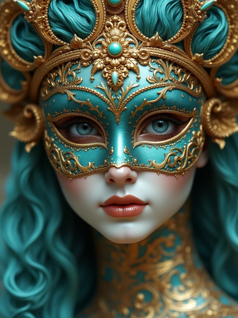 Golden Goddess of Enchanted Masquerade