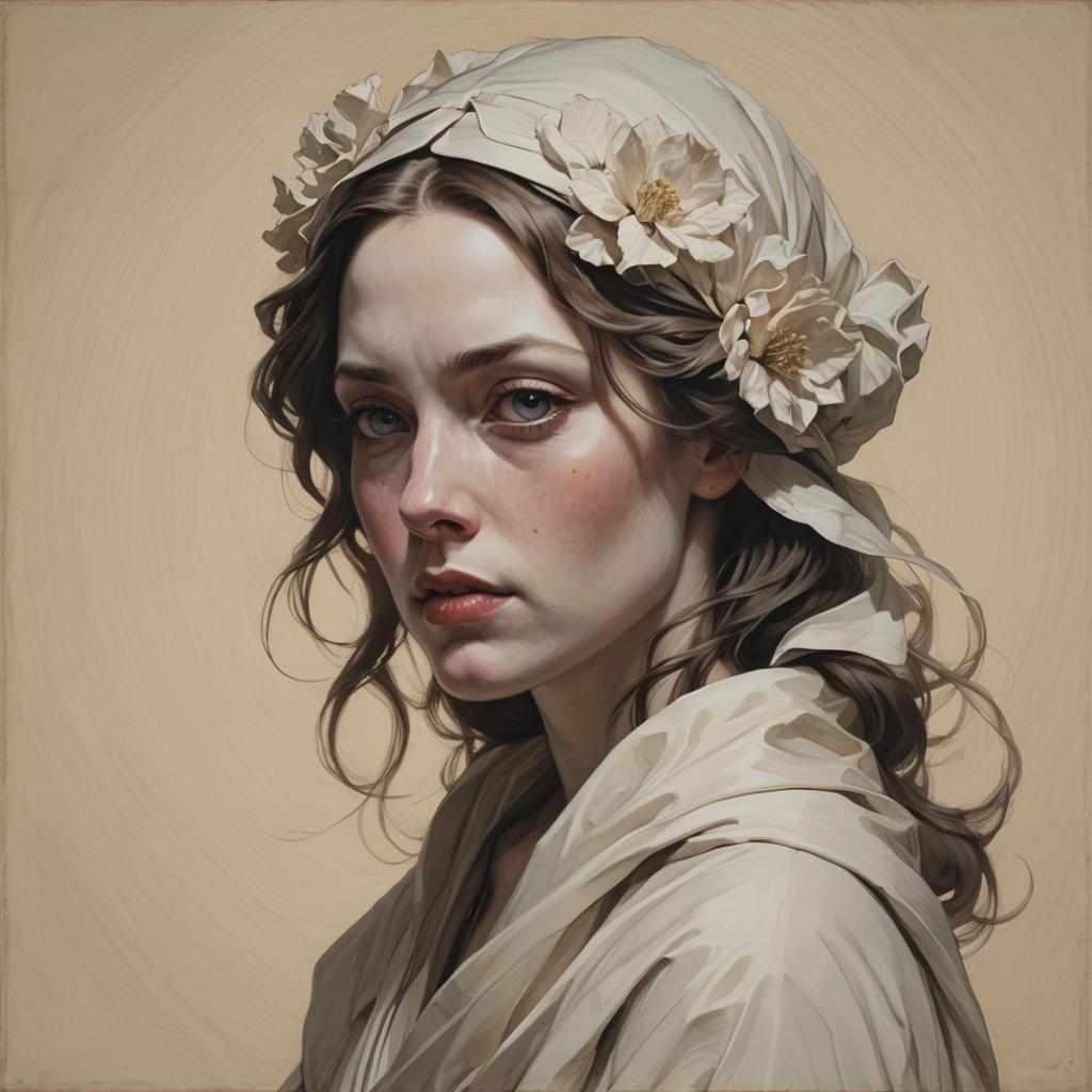 Woman in Comic Book Art Style